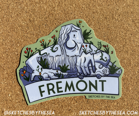 Fremont Troll Sticker ST855