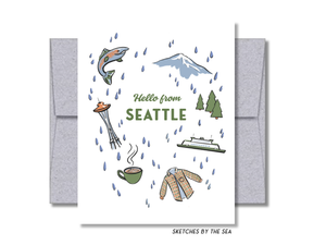 Hello From Seattle Card C125