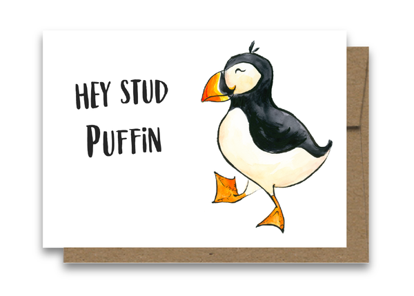 Hey Stud Puffin Card C105