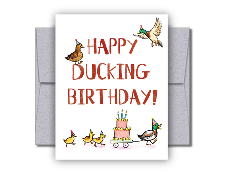 Happy Ducking Birthday Card C111