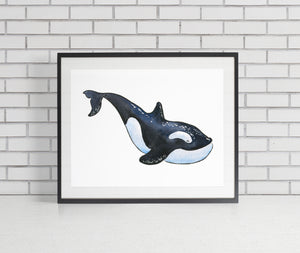 Orca Whale Art Print