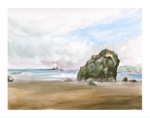 Ruby Beach Art Print