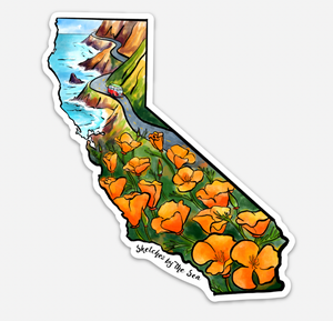 California Poppies Sticker ST828