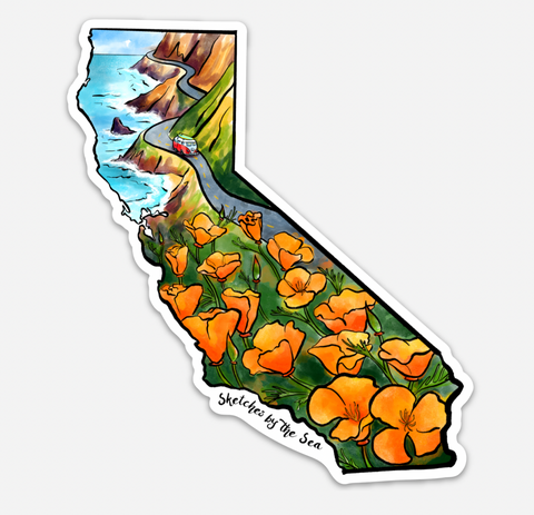 California Poppies Sticker ST828