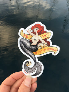 Stay Salty Mermaid Sticker