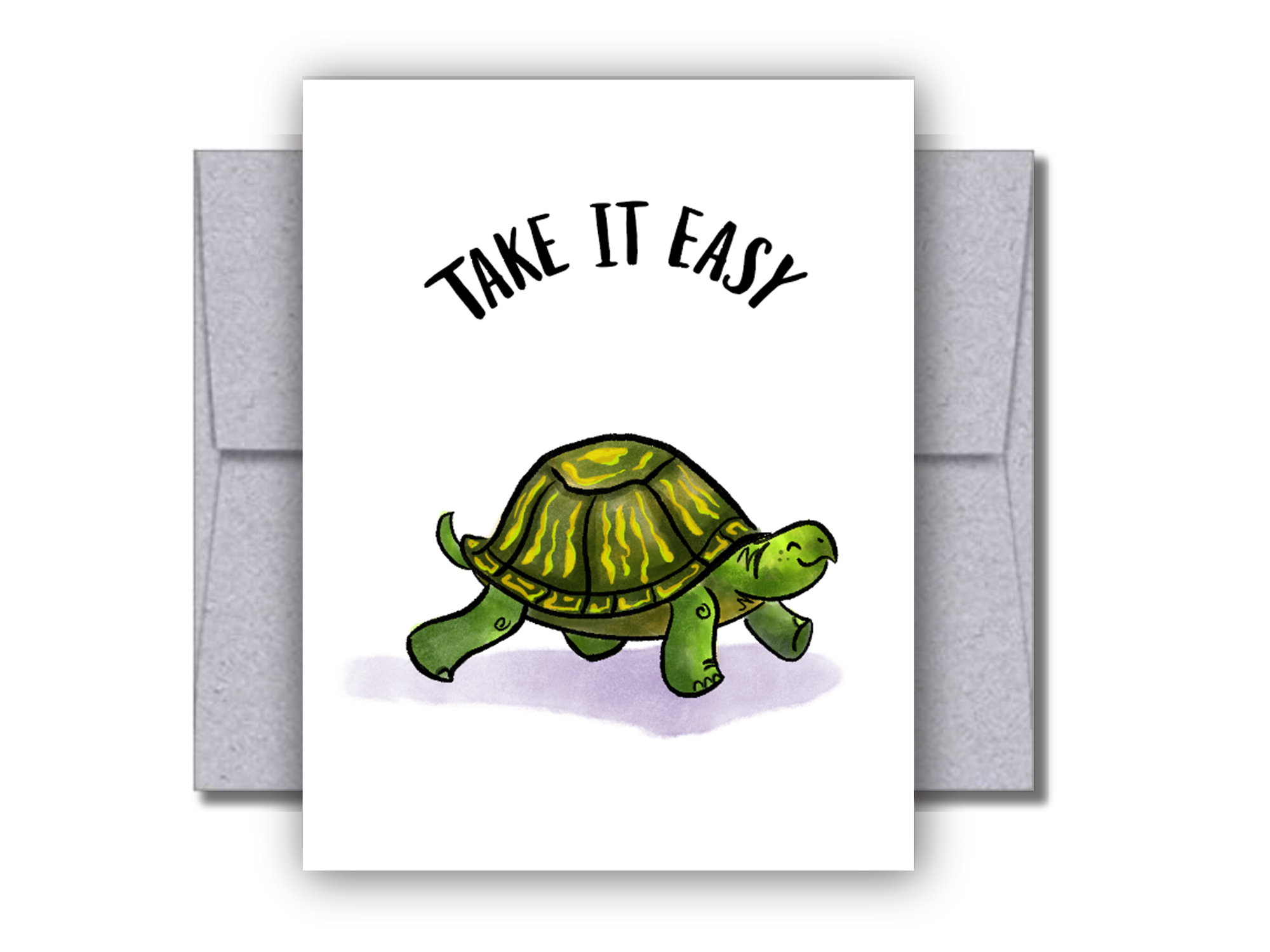 Take It Easy Turtle Card