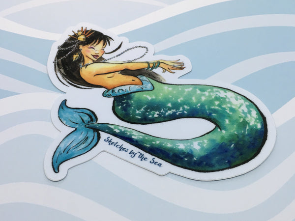 Jade Mermaid Sticker ST823